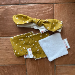 Make-up removing band and squares kit