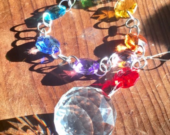 Rainbow Glass Crystal Suncatchers 30mm Prisms