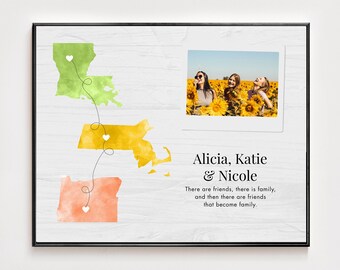 Moving Away Gift Family Gift Long Distance Relationship Moving Gift Personalized Gift For Him Friendship Gift For Her Father's Day Gift