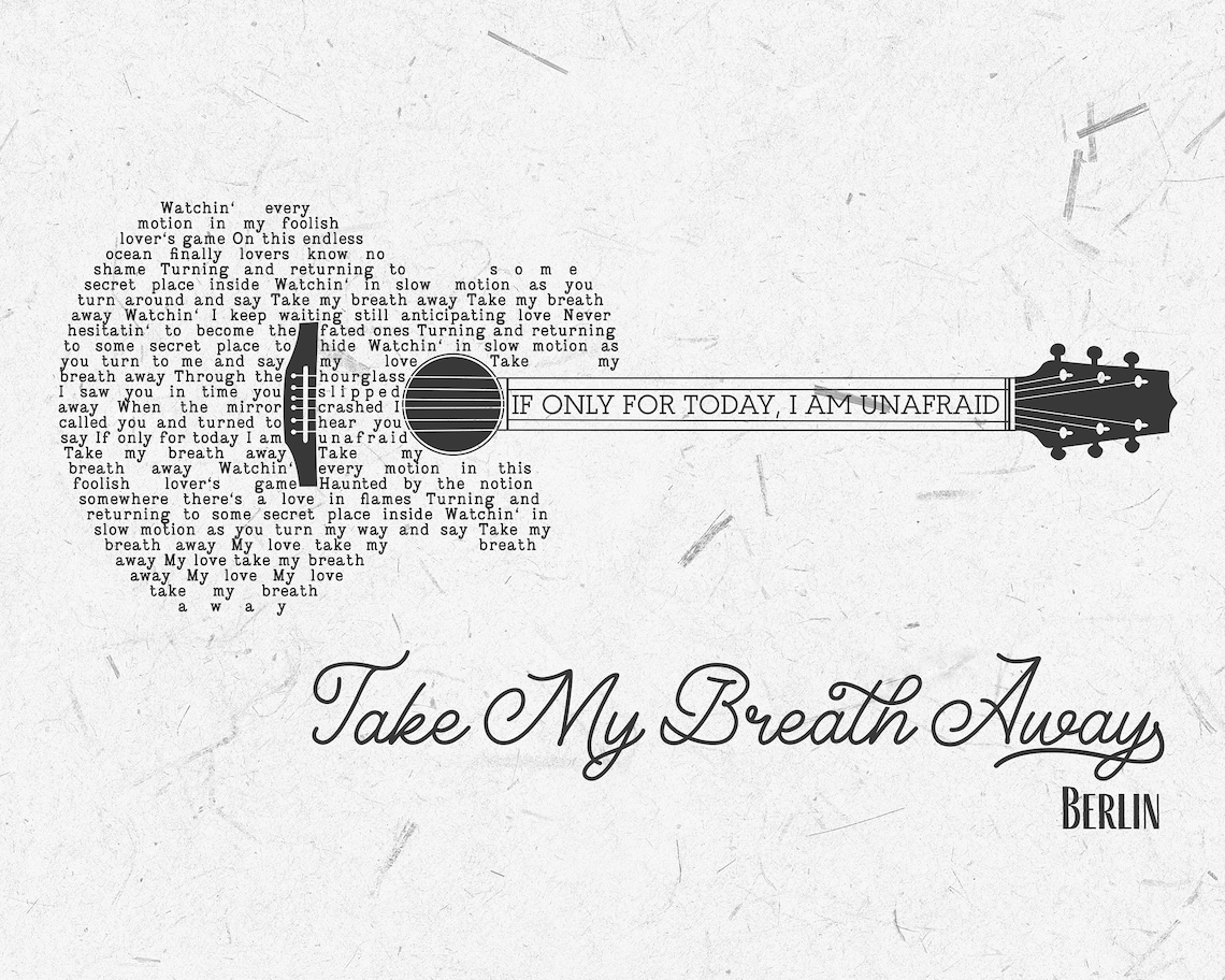 Music Wall Art Song Lyrics Print Music Poster Personalized Etsy