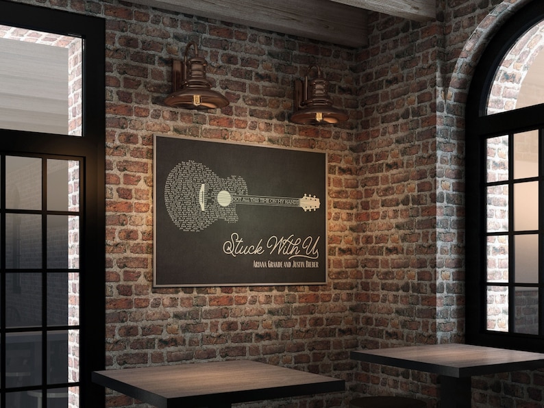 Music Wall Art Song Lyrics Print Music Poster Personalized Etsy