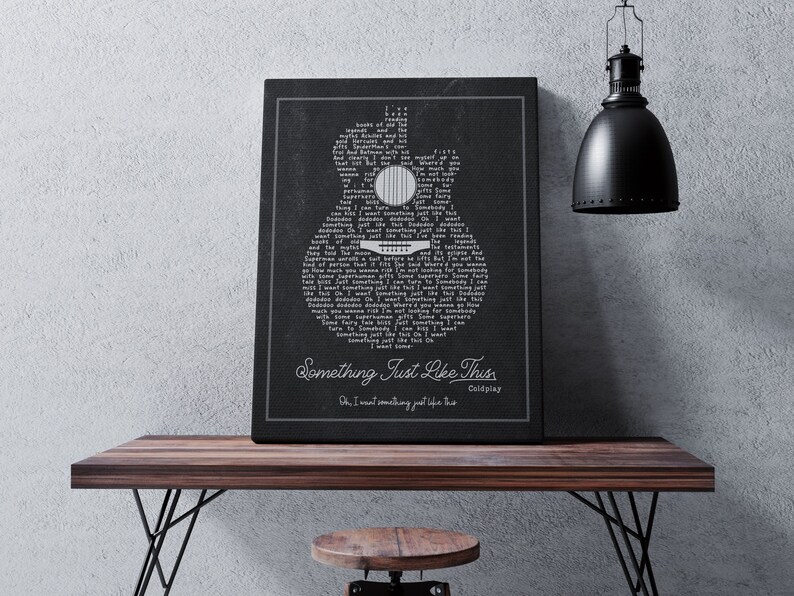 Music Wall Art Song Lyrics Print Music Poster Personalized Etsy