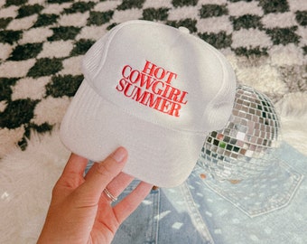 Chapeau camionneur de cow-girl Chapeau thème country Chapeau camionneur de cow-girl personnalisé Chapeau concert country Chapeau broderie western Chapeau camionneur de rivière Week-end filles