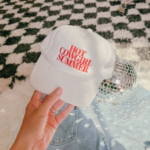 Cowgirl Trucker Hat Country Theme Hat Custom Cowgirl Trucker Hat Country Concert Hat Western Embroidery Hat River Trucker Hat Girls Weekend