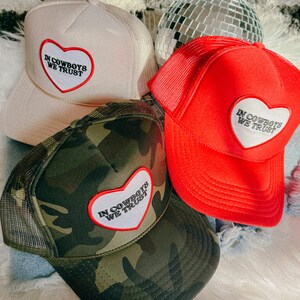 Custom Cowgirl Trucker Hat Western Patch Hat Country Concert Hat Lake River Baseball Cap Rodeo Hat Personalized Gift for Her Country Western