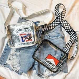 Western Crossbody Purse Clear Stadium Bag for Concert Custom Western Gift Country Concert Outfit Purse Strap Crossbody Purse Bag Handmade