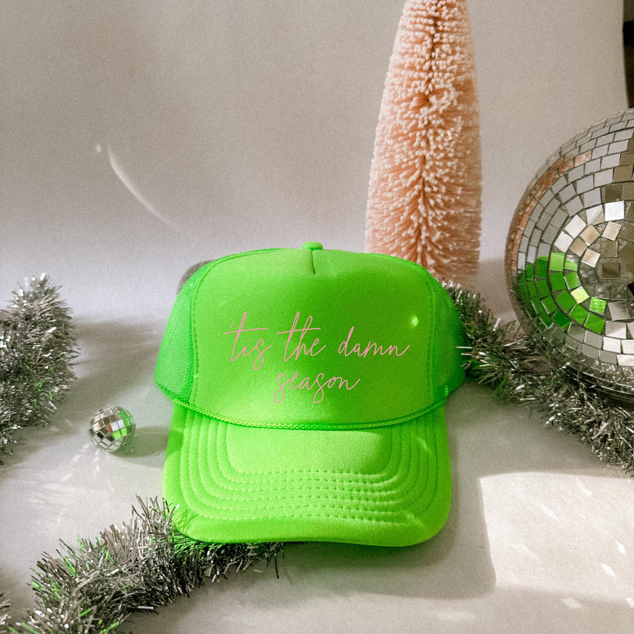 TIS the SEASON Holiday Christmas GREEN Nutcracker Trucker Hat NEW Snapback The cutest hats from @kenz.kustomz ?? use code  main image 3