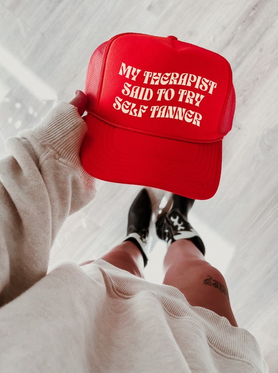 Funny Mental Stability Trucker Hat Emotionally Stable(ish) Trucker Hat – Funny Mental Health  main image 4