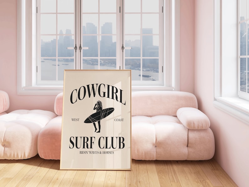 Beach Wall Print Coastal Cowgirl Room Decor AirBnB Beach Wall Decor Neutral Beach Poster Dorm Unframed Coastal Prints Wall Art Digital