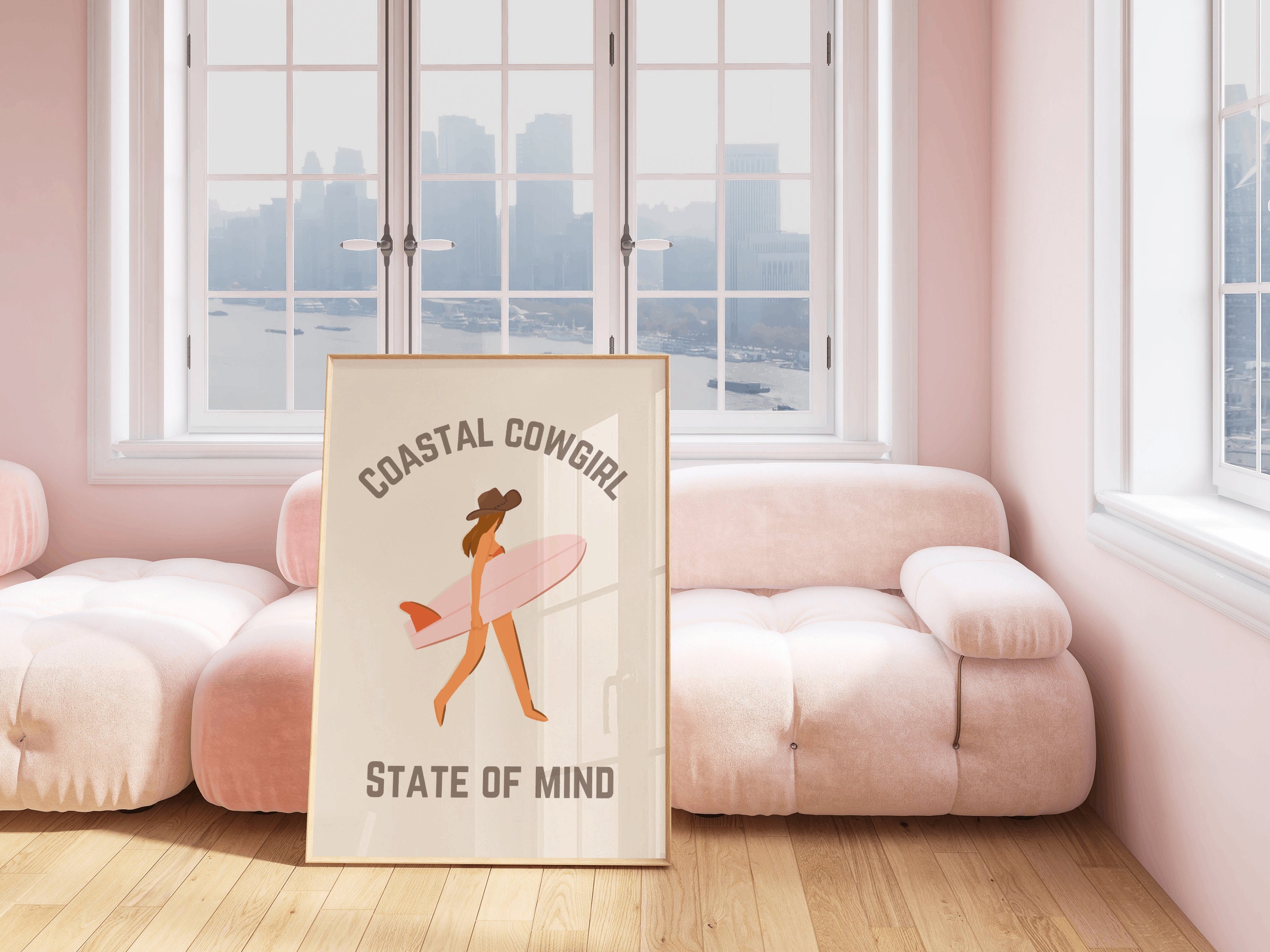 Cowgirl Cute Aesthetic Tapestries Tapestry Wall Hanging Pink