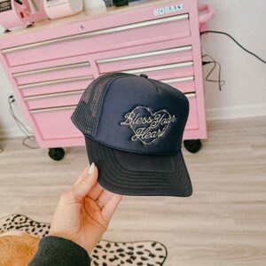 Bless Your Heart Trucker Hat Embroidered Western Cowgirl Hat Red Country Concert Hat Rodeo Trucker Cap Festival Accessory Trendy Gift Her image 7