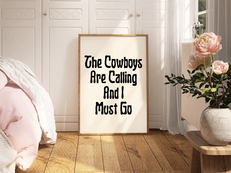 Western Wall Print Cowboy Neutral Poster Room Decor Cowboy Printed Wall Art Cowboy Lover Funny Art Digital Download Print Western Cowgirl