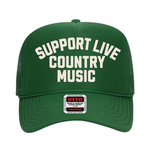 Support Live Country Music Trucker Hat Western Cowboy Trucker Hat Custom Rodeo Unisex Hat Gift Cowgirl Hat Foam Trucker Hat Country Concert image 10