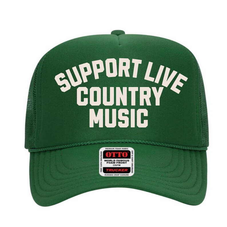 Support Live Country Music Trucker Hat Western Cowboy Trucker Hat Custom Rodeo Unisex Hat Gift Cowgirl Hat Foam Trucker Hat Country Concert image 10