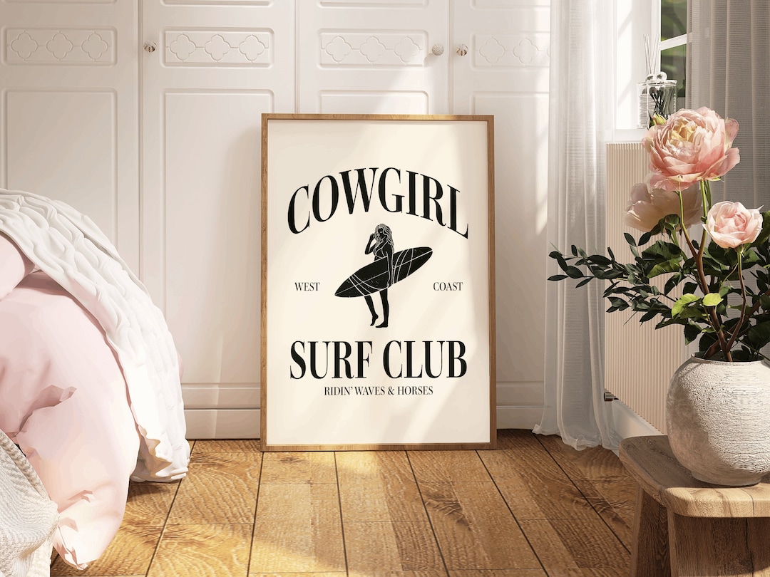 Beach Wall Print Coastal Cowgirl Room Decor Airbnb Beach Wall Decor ...