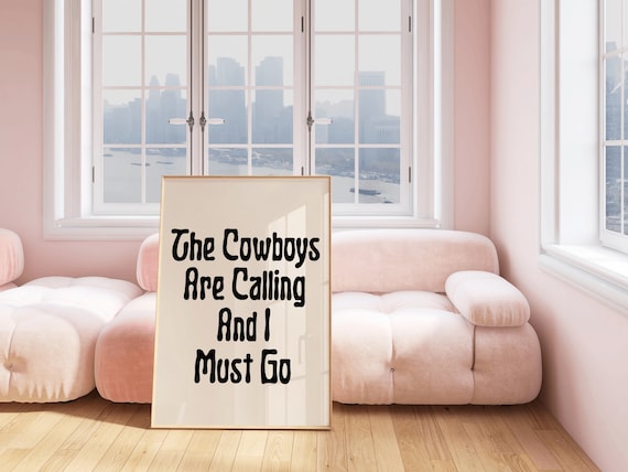 Western Wall Print Cowboy Neutral Poster Room Decor Cowboy Printed Wall Art Cowboy Lover Funny Art Digital Download Print Western Cowgirl