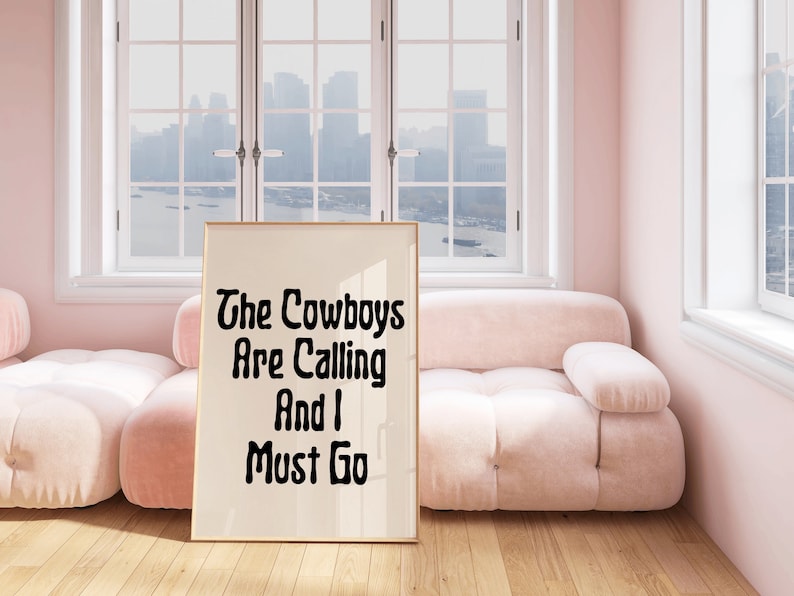 Western Wall Print Cowboy Neutral Poster Room Decor Cowboy Printed Wall Art Cowboy Lover Funny Art Digital Download Print Western Cowgirl