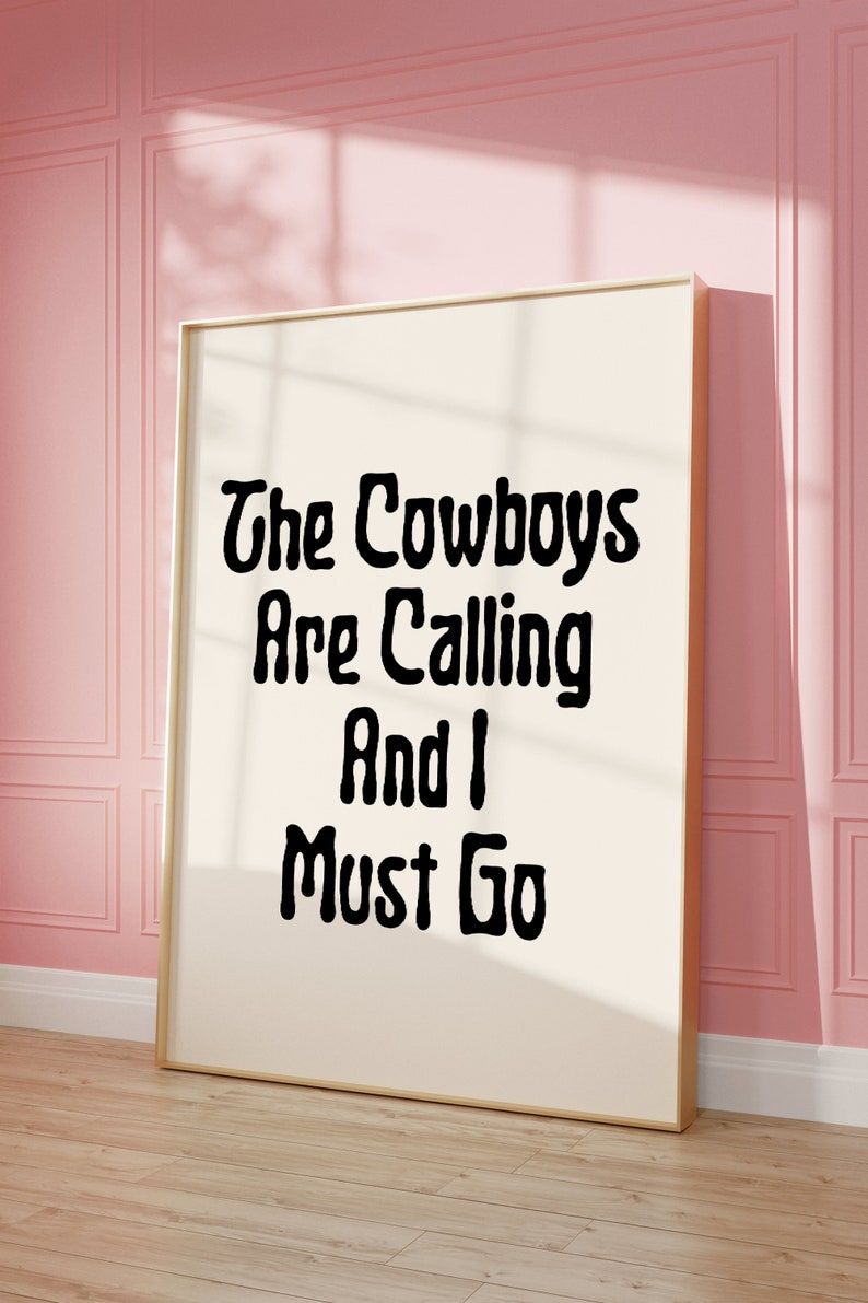 Western Wall Print Cowboy Neutral Poster Room Decor Cowboy Printed Wall Art Cowboy Lover Funny Art Digital Download Print Western Cowgirl