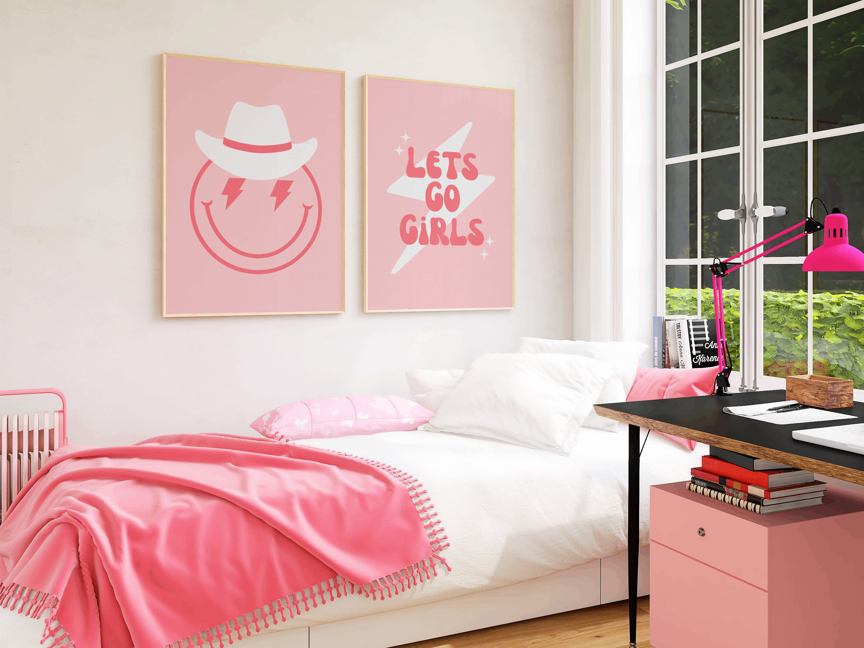 28 Teen Girl Wall Art Set, Pink Wall Decor, Teen Girl Wall Decor, Teen Wall  Art, Girls Bedroom Wall Decor, Dorm Decor for College Girls, Pea (Download  Now) 