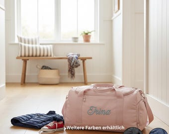 Borsa sportiva personalizzata con ricamo del nome, borsa da viaggio con nome, borsa con ricamo per uomo e donna
