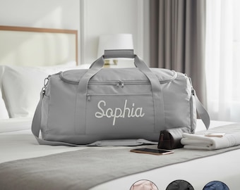 Gepersonaliseerde sporttas met naamborduurwerk, reistas met naam, tas met borduurwerk voor mannen en vrouwen
