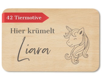 Gepersonaliseerde ontbijtplank - cadeaus met namen - kinderontbijtplank - cadeau voor doop/schoolinschrijving