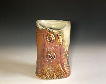 Blumenknöpfe Baumstamm Vase