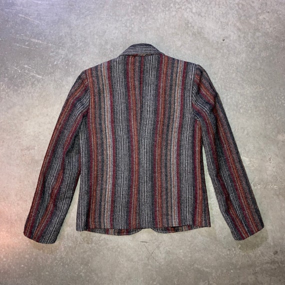 Vintage 70's Striped Wool Blazer | Autumn Colours - image 9