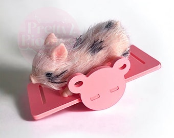 Silicone Piglet Seesaw | Adorable Play Equipment for Dollhouse Pets | Fun Interactive Toy for Endless Entertainment