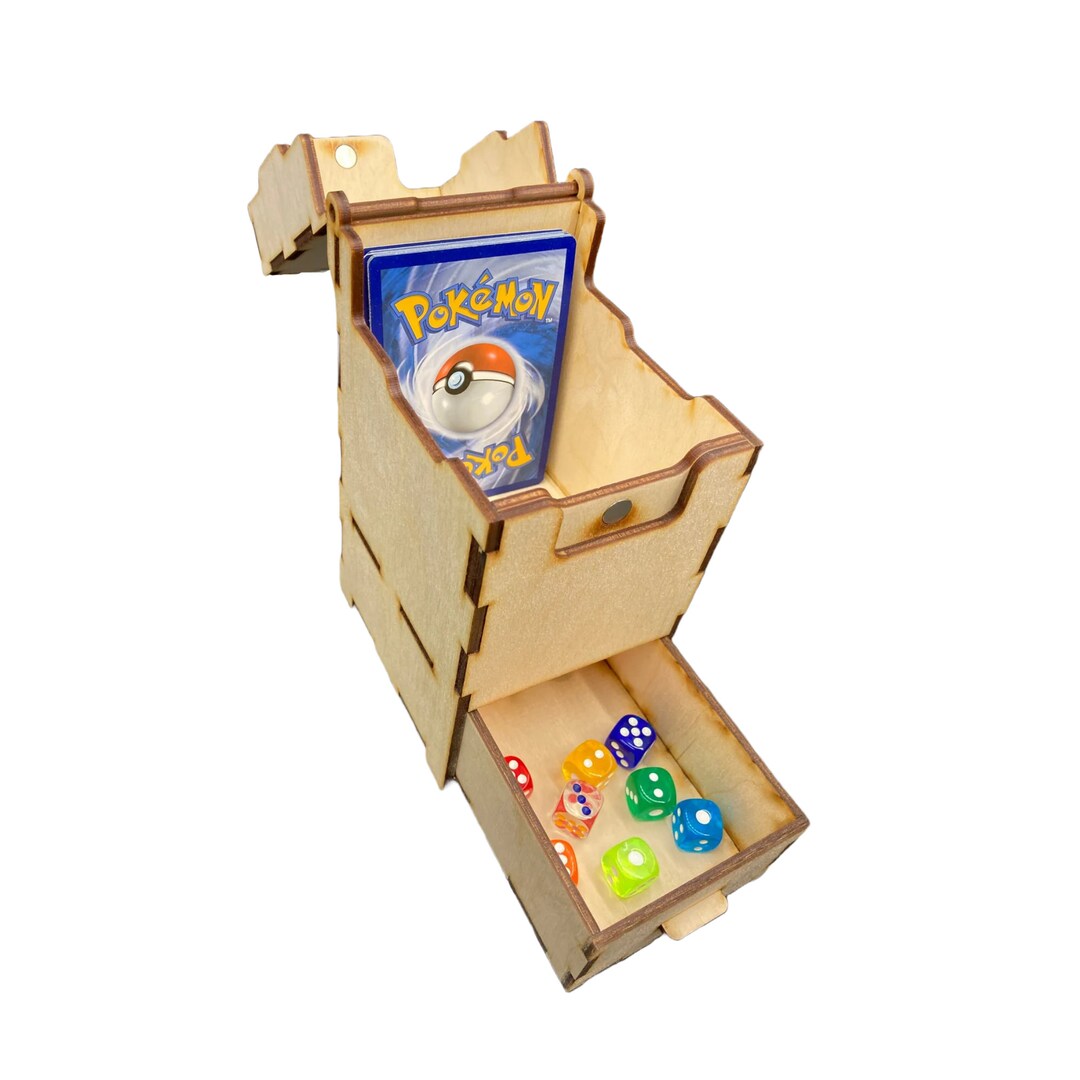 Deck Box With Token/dice Drawer Fits 100 Sleeved Cards Etsy