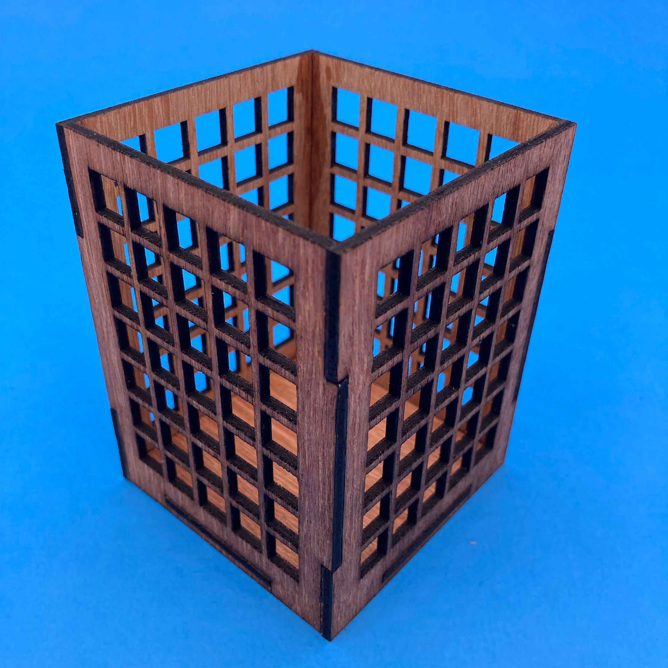 Wooden Pencil Holder Pencil Holder Multiple Designs Desk Etsy