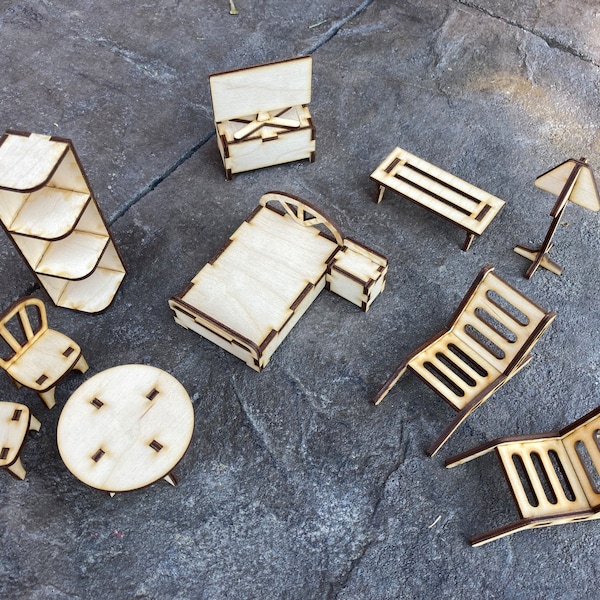 Doll House Furniture Etsy