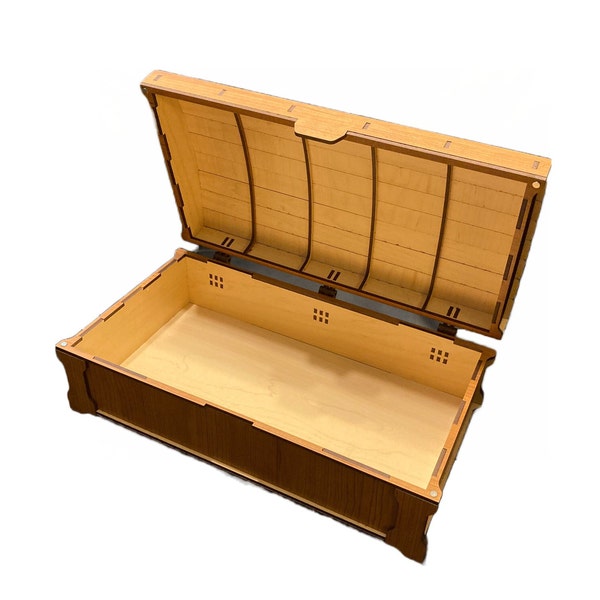 Wood Treasure Chest Etsy