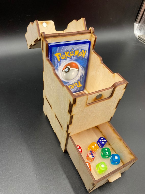 Deck Box With Token/dice Drawer Fits 100 Sleeved Cards Etsy