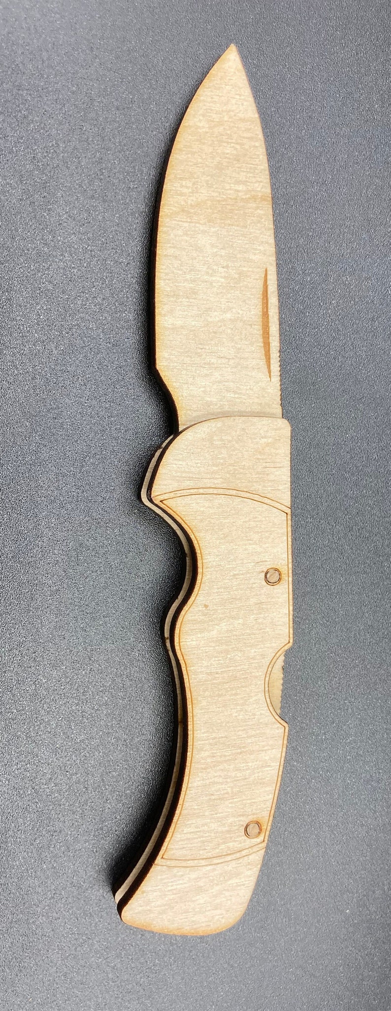 Wooden Toy Pocket Knife Kit Folding and Locking Knife Etsy