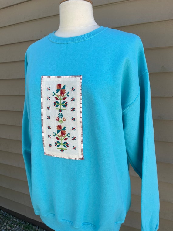 Embroidered Sweatshirt | Crewneck | Sponge Fleece Crewneck Sweatshirt