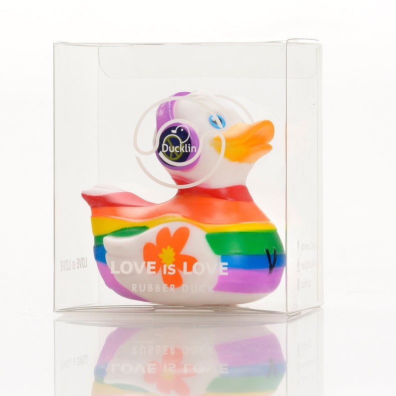 Colorful Rubber White Duck Vinyl Duckling Multi-colored and - Etsy