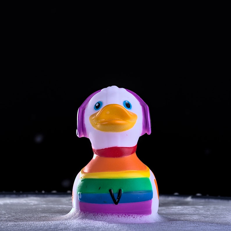 Colorful Rubber White Duck Vinyl Duckling Multi-colored and - Etsy