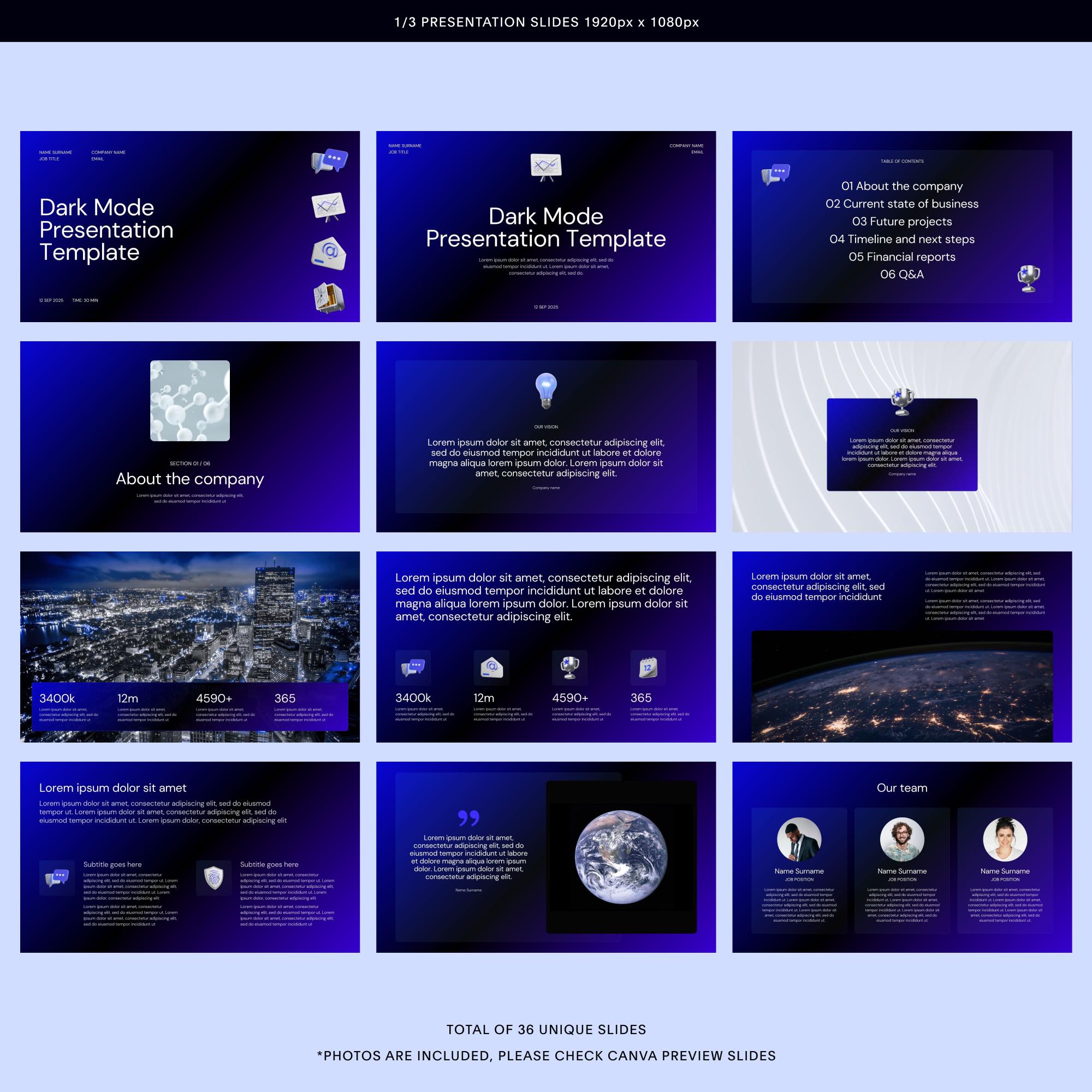 Dark Blue Business Technology Canva Presentation Slide Deck | Course ...
