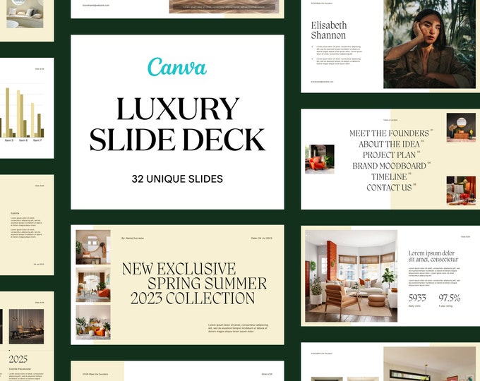 Canva Presentation Slide Deck | Luxury Minimal Course Webinar | Course ...