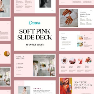 Soft Pink Canva Presentation Slide Deck Course Webinar Course Creator ...