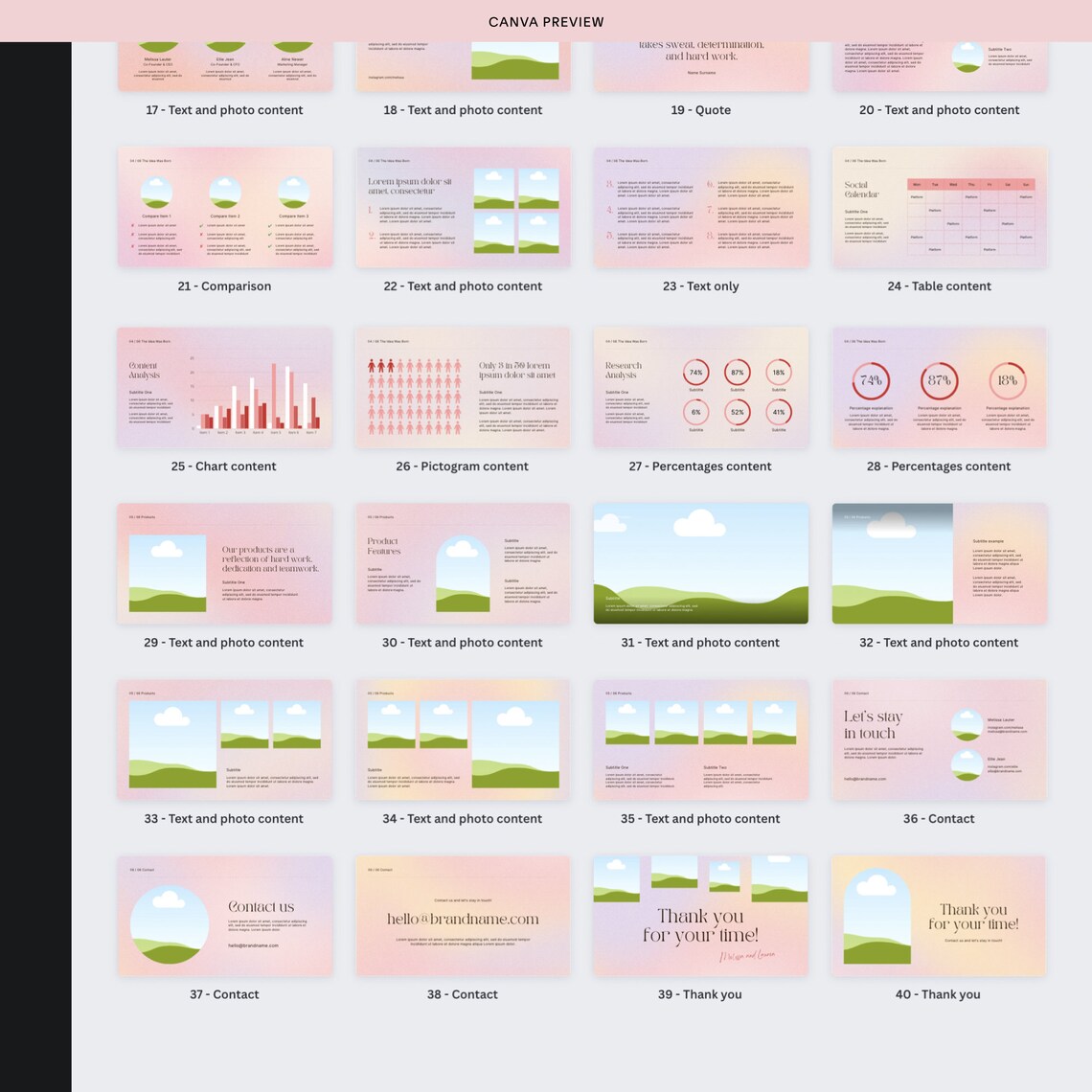 Pink Gradient Canva Presentation Slide Deck Course Webinar Course ...