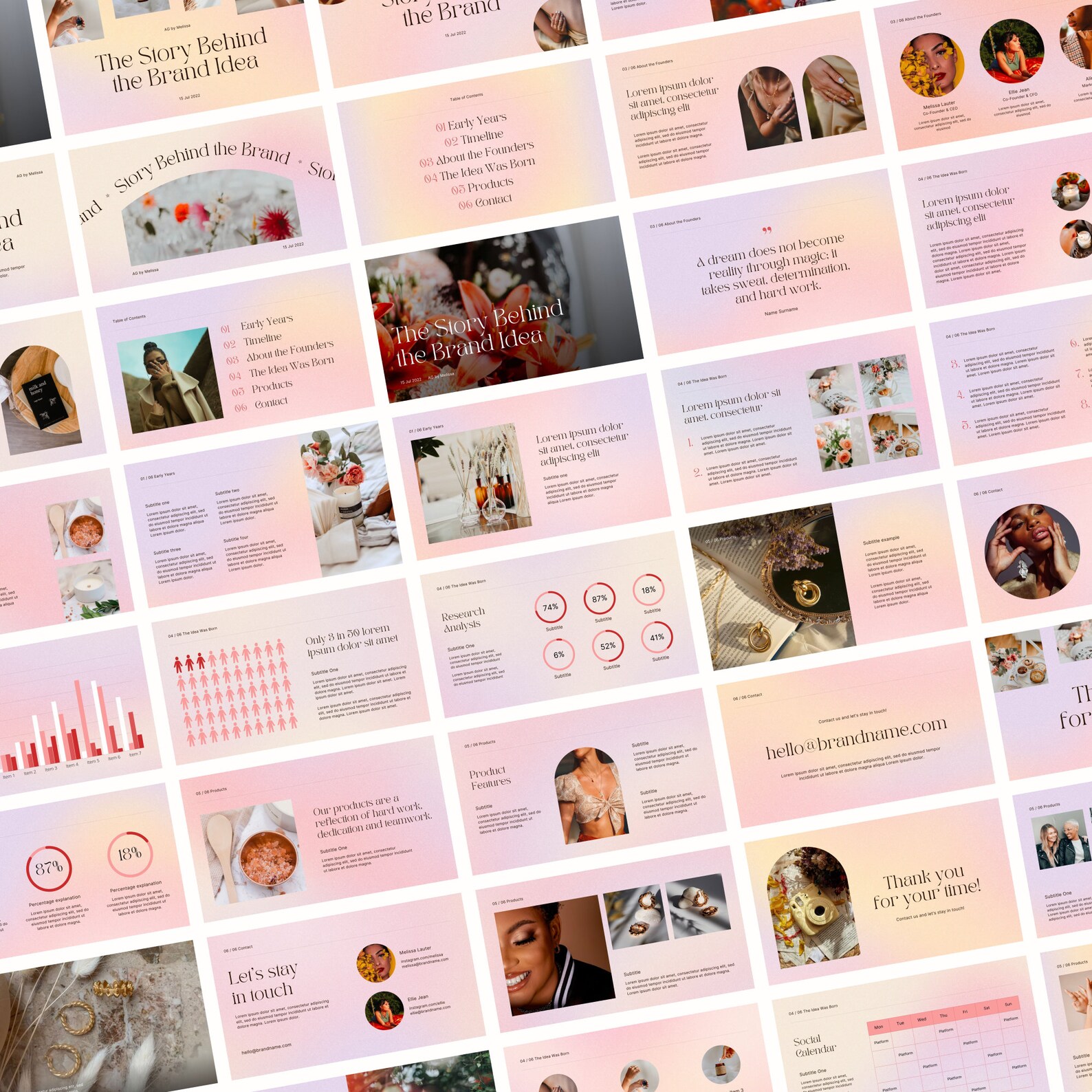 Pink Gradient Canva Presentation Slide Deck Course Webinar Course ...
