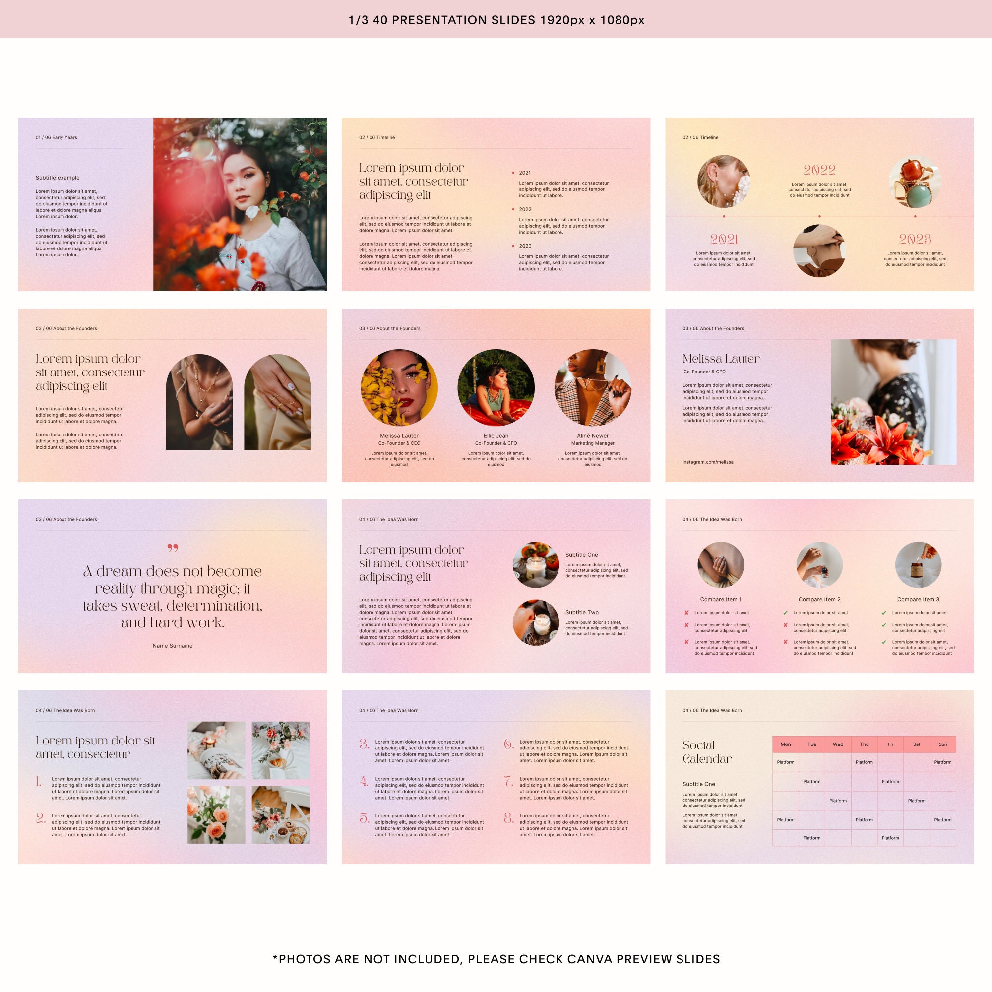 Pink Gradient Canva Presentation Slide Deck | Course Webinar | Course ...