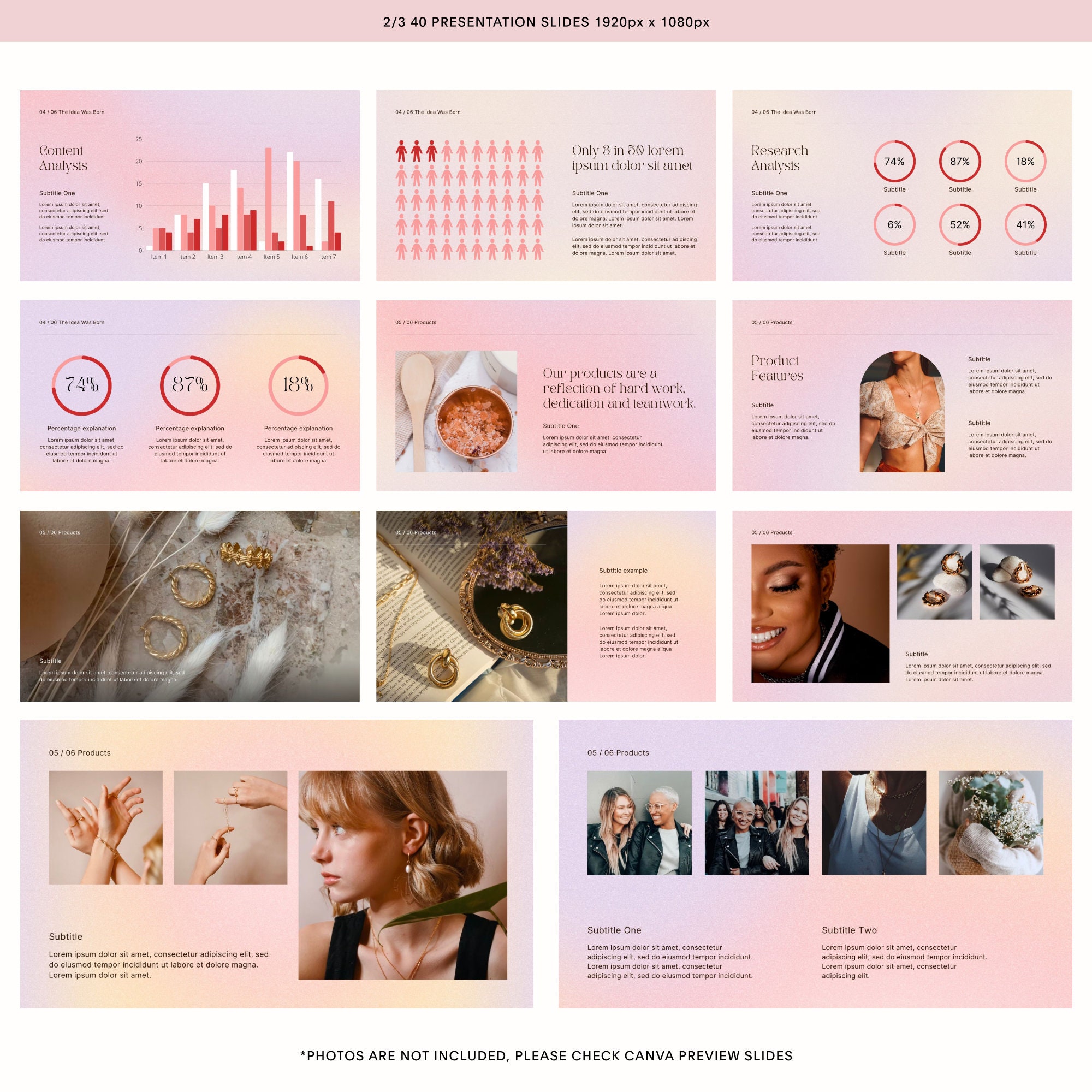 Pink Gradient Canva Presentation Slide Deck | Course Webinar | Course ...
