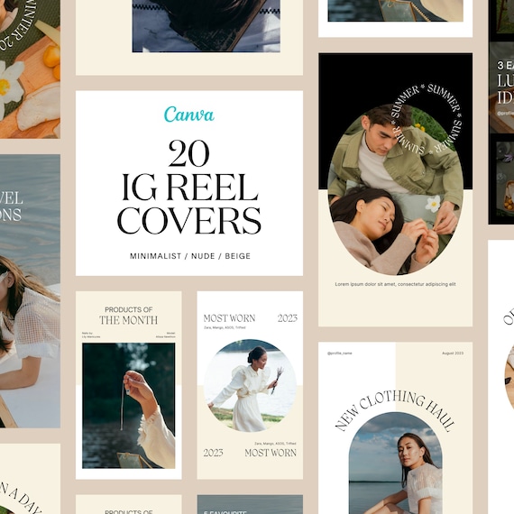 20 Minimalist Beige Instagram Reel Covers for Small Business and Engagement  Luxury Template Instagram Story 