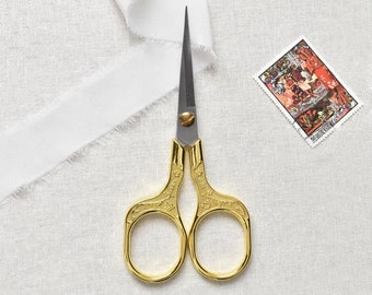 Multi-Purpose Embroidery Scissors Plated 5 inch small fabric thread paper Sewing Gold Silver Multi-Colour