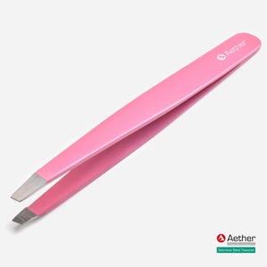 Aether Slanted Tip Eyebrow Tweezers – Precision Stainless Steel Hair Removal
