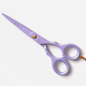 Aether - Ciseaux de coupe de cheveux professionnels 5,5" Rose, Violet, Bleu, Vert, Finition Pêche - Acier inoxydable japonais - Design classique