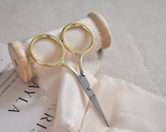 Aether Gold Scissors- Embroidery Scissors- Extra Large Handles- Aether Scissors- Embroidery tools- Craft Scissors- Needlework Scissors